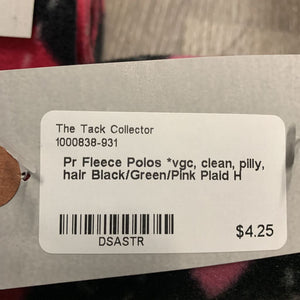 Pr Fleece Polos *vgc, clean, pilly, hair