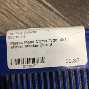 Plastic Mane Comb *vgc, dirt, sticker residue