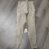 JUNIORS Euroseat Breeches *gc, discolored, pilly, stained seat/legs, dingy
