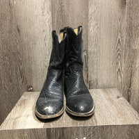 Pr Short Ostrich Style Western Roper Boots *vgc, clean, mnr dirty edges, edge scrapes & toe/heel scrapes
