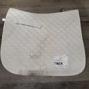 Quilted Dressage Saddle Pad *gc, dirty, hair, stains, pills, threads, edge rubs