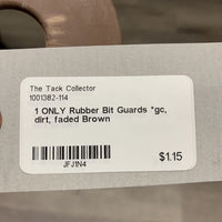 1 ONLY Rubber Bit Guards *gc, dirt, faded