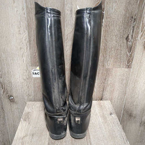 Pr Pull On Dress Boots *fair, dirty/film, scratches, scrapes, deep creases, older
