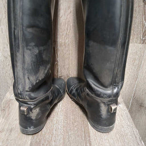 Pr Pull On Dress Boots *fair, dirty/film, scratches, scrapes, deep creases, older