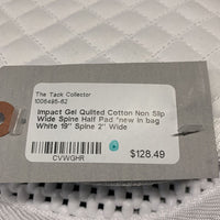 Quilted Cotton Non Slip Wide Spine Half Pad *new in bag