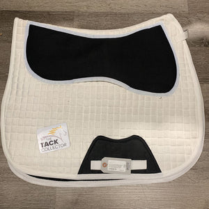 Quilted Micro Suede Top Gel Inserts Antimicrobial Breathable Spacer Underside Dressage Saddle Pad *new