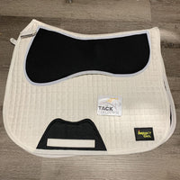 Quilted Micro Suede Top Gel Inserts Antimicrobial Breathable Spacer Underside Dressage Saddle Pad *new
