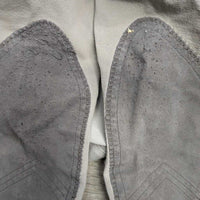 Euroseat Breeches *fair, older, v.puckered seams, shrunk? dingy/stains, v.pilly knees & seat
