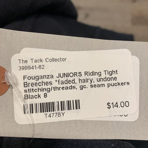 JUNIORS Riding Tight Breeches *faded, hairy, undone stitching/threads, gc. seam puckers
