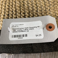 Fleece/Cactus Cloth Grooming Mitt *fair, v.hairy, v.dirty, stains
