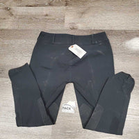 Side Zip Euroseat Breeches *older, gc, v.faded, stains, seam puckers, pulled seat seam
