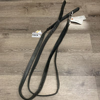 Pr Soft Lined Stirrup Leathers *fair, dirty, creases, threads, undone edge stitching, peeling sides, uneven