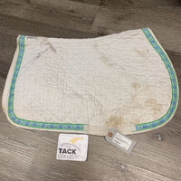 Quilt Baby Saddle Pad *fair, dingy, hairy, pilly, dirt, stained