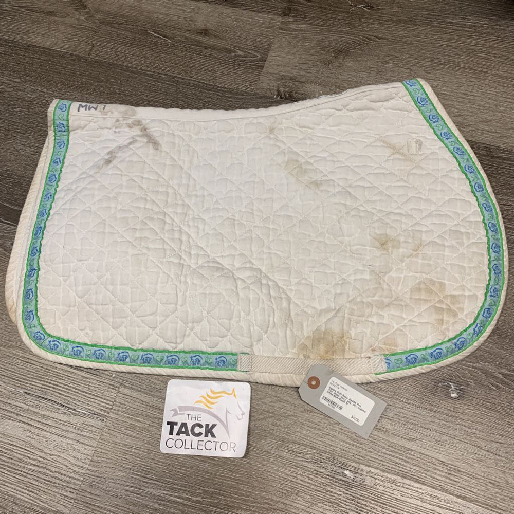 Quilt Baby Saddle Pad *fair, dingy, hairy, pilly, dirt, stained