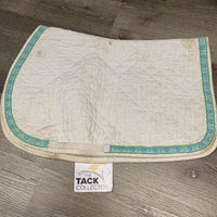 Quilt Baby Saddle Pad *fair, dingy, hairy, pilly, dirt, stained
