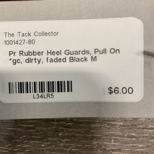 Pr Rubber Heel Guards, Pull On *gc, dirty, faded