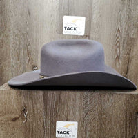 3x Cattlemen Wool Felt Cowboy Hat, extra Braided ?Nylon/Horse Hair/leather band *xc, mnr inner brim film
