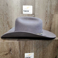 3x Cattlemen Wool Felt Cowboy Hat, extra Braided ?Nylon/Horse Hair/leather band *xc, mnr inner brim film
