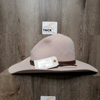3x Wool Felt Cowboy Hat, "Gus" Crease, leather band *new in box
