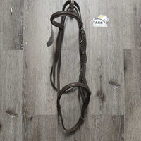 Rsd Leather Bridle *MISSING CHEEK & Keeper, rough edges & back, dry, stiff, dirt, loose keepers, xholes