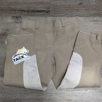 KIDS Hvy Breeches, Pull On *older, vgc, clean, mnr faded, pilly/loose knees
