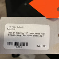 Pr Neoprene Half Chaps, bag *like new