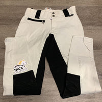 Full Seat Breeches *older, seam puckers, discolored/stained seat & legs, dingy, gc