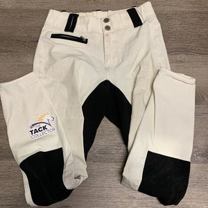 Full Seat Breeches *older, dirty, stains, seam puckers, discolored/stained seat & legs, dingy, fair, puckers