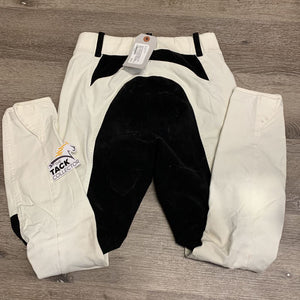 Full Seat Breeches *older, dirty, stains, seam puckers, discolored/stained seat & legs, dingy, fair, puckers