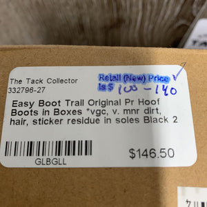 Pr Hoof Boots in Boxes *vgc, v. mnr dirt, hair, sticker residue in soles