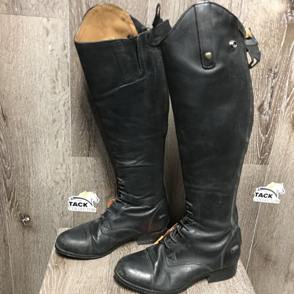 Pr Field Boots, zips *vgc, mnr dirt, 0 insoles, faded, scuffs, scratches