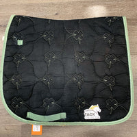 Quilt Jumper Saddle Pad, piping *gc, tears, rubs, hairy, pilly, mnr dirt, threads, cut tabs
