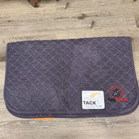 RE-Colored/DYED Quilt Baby Saddle Pad "Jump Alberta" *vgc, clean, mnr undone stitching, puckers
