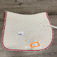 Quilt Jumper Saddle Pad *gc, clean, hair, stained, threads, rubs, pills
