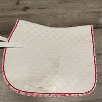 Quilt Jumper Saddle Pad *gc, clean, hair, stained, threads, rubs, pills