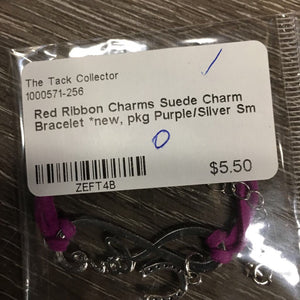 Suede Charm Bracelet *new, pkg