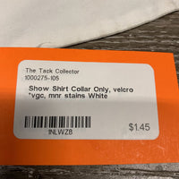 Show Shirt Collar Only, velcro *vgc, mnr stains
