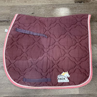 Quilt Jumper Saddle Pad, tabs, piping *gc, clean, faded, rubs, mnr hair
