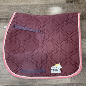 Quilt Jumper Saddle Pad, tabs, piping *gc, clean, faded, rubs, mnr hair