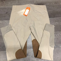 Euroseat Breeches *vgc, mnr stains & discolored seat/legs, seam puckers