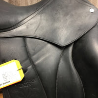 17" *5.25" MW Voltaire Adelaide Monoflap Dressage Saddle, Brown Voltaire Cover, Xlg Front Blocks, Foam Panels, Flaps: 16"L x 13.5"W Serial #: 1448 16 17 3A 3S FIN
