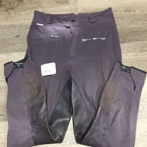 Leather Full Seat Breeches *fair, paint, discolor, faded, stains, dirty?, older, rubs, pulled seat