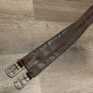 Synthetic Leather Girth, 1x els *stuck plastic, fair, older, dirty, scrapes, thin/rubbed edges