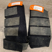 Pr Closed Front Boots, velcro *fair, older, faded, hairy, dirty, pills, weak/dirty velcro
