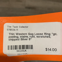 Thin Western Gag Loose Ring *gc, peeling, stains, rust, scratches, chipped
