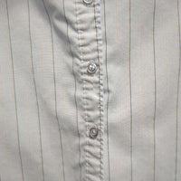 SS Show Shirt, button collar *gc, older, mnr pits, stained edges, seam puckers
