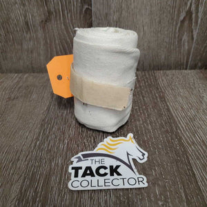 1 ONLY Stretchy Cotton Leg Wrap *older, gc, torn/frayed edges, dingy, stains, hair, holes, repaired velcro