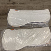 Quilted Non Slip Half Pad 2 Covers 1 Set Inserts *new in bag