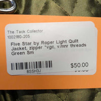 Light Quilt Jacket, zipper *vgc, v.mnr threads
