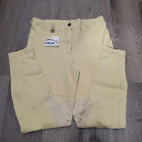 Cotton Breeches, Pull On *fair, older, stains, v.pilly & stretched knees
